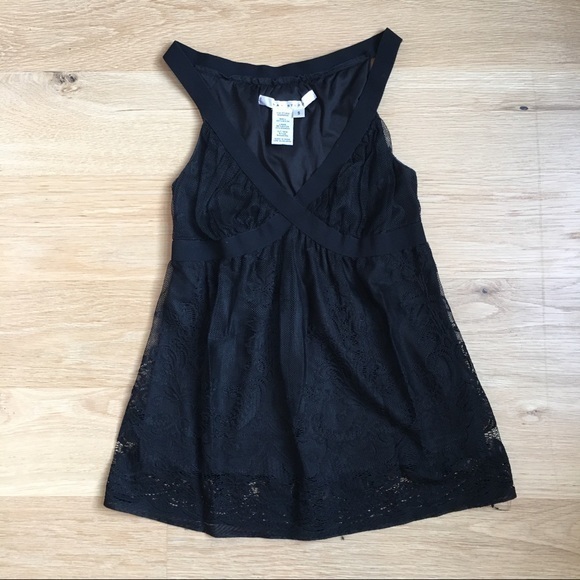 Max Studio Tops - Max Studio Black‎ Lace Tank